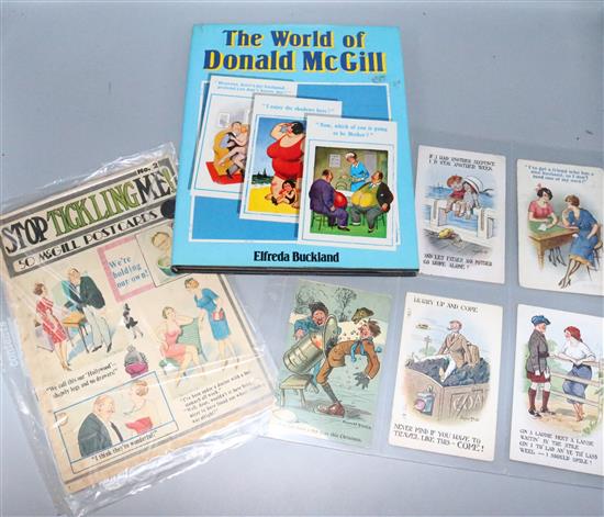 Donald McGill- postcards, printing plate etc